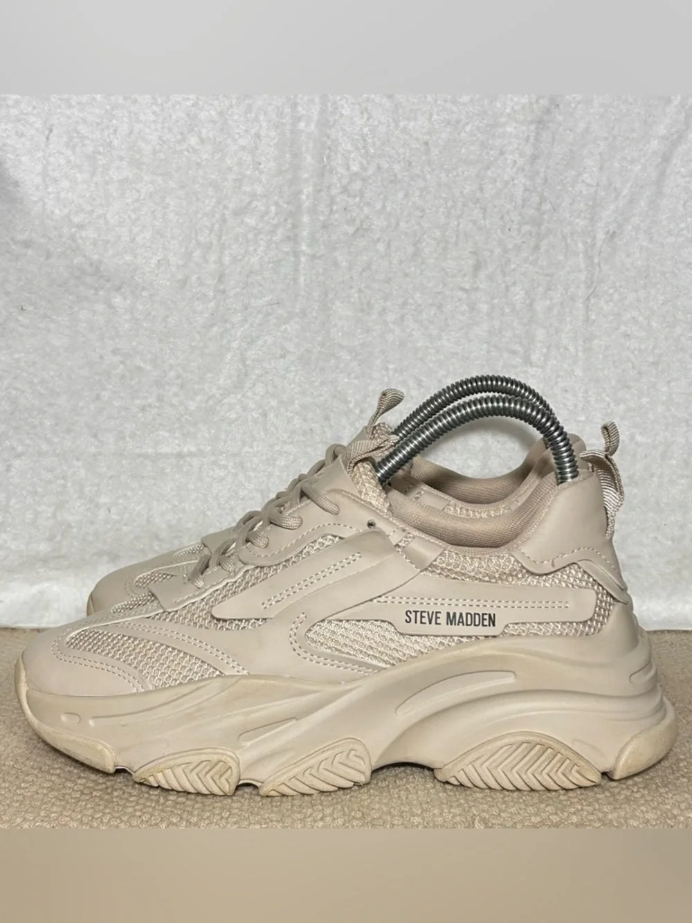 Steve Madden Womens Possession Chunky Platfororm Fashion Sneakers Shoes SZ 7.5M